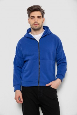 Кофта мужская на флисе с капюшоном, цвет электрик, 238R58697-1