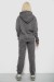 Спортивный костюм женский на флисе, цвет серый, 247R2039