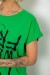 Футболка жіноча з принтом, колір зелений, 244R3003