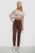 Лосины в рубчик на флисе, цвет шоколадный, 244R1709 Лосины в рубчик на флисе, цвет шоколадный, 244R1709