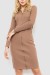 Платье на молнии, цвет мокко, 204R3059 Платье на молнии, цвет мокко, 204R3059