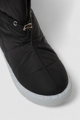 Дутики женские зимние на меху, цвет черно-серый, 248RFM300