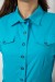 Сорочка жіноча однотонна, колір блакитний, 230R068-3 Сорочка жіноча однотонна, колір блакитний, 230R068-3