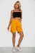Шорти жіночі однотонні, колір жовтий, 238R57820 Шорти жіночі однотонні, колір жовтий, 238R57820