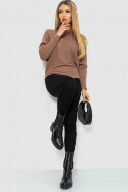 Кофта женская однотонная, цвет мокко, 244R2034
