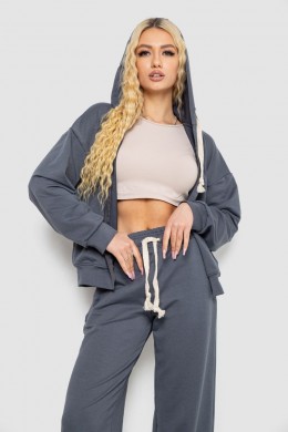 Спортивный костюм женский, цвет темно-серый, 241R2001-10