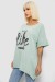 Футболка женская с принтом, цвет оливковый, 244R4023