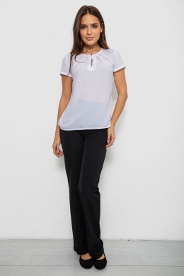 Блуза однотонная, цвет белый, 230R112