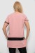Футболка женская с принтом, цвет пудровый, 244R2081