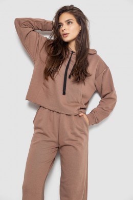 Спортивный костюм женский двухнитка, цвет мокко, 252R500