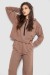 Спортивный костюм женский двухнитка, цвет мокко, 252R500