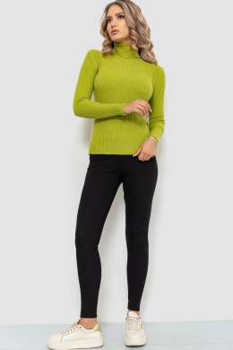 Гольф женский в рубчик, цвет фисташковый, 204R047