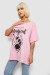 Футболка женская с принтом, цвет розовый, 244R6005-1