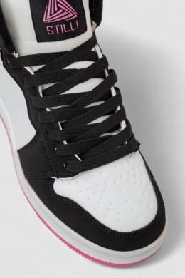 Кроссовки женские зимние на меху, цвет бело-розовый, 248RHB470-9