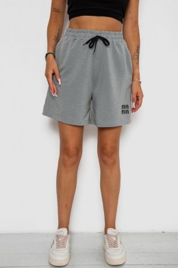 Шорти жіночі з принтом, колір сірий, 238R120