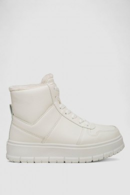 Кросівки жіночі зимові на хутрі, колір білий, 248RMB07