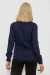Блуза однотонная, цвет синий, 230R96-10 Блуза однотонная, цвет синий, 230R96-10