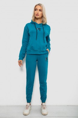 Спортивний костюм жіночий двонитка, колір бірюзовий, 214R1419-003