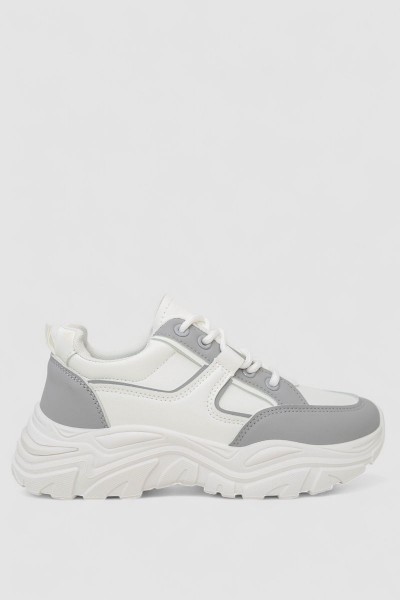 Кросівки жіночі, колір біло-сірий, 248RA140