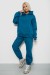 Спортивный костюм женский на флисе, цвет петроль, 247R2011K