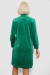 Халат жіночий велюровий на блискавці, колір зелений, 257R1022 Халат жіночий велюровий на блискавці, колір зелений, 257R1022