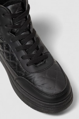 Кроссовки женские зимние на меху, цвет черный, 248RBB05