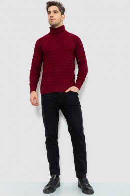 Гольф-свитер мужской, цвет бордовый, 161R619