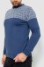 Свитер мужской, цвет джинс, 161R898 Свитер мужской, цвет джинс, 161R898