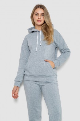 Спорт костюм жіночий на флісі, колір світло-сірий, 241R1530