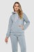 Спорт костюм женский на флисе, цвет светло-серый, 241R1530