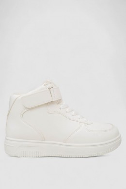 Кроссовки женские зимние на меху, цвет белый, 248RAJ01