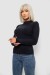 Кофта женская однотонная базовая, цвет черный, 244R2032 Кофта женская однотонная базовая, цвет черный, 244R2032