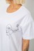 Футболка женская с принтом, цвет белый, 244R2416 Футболка женская с принтом, цвет белый, 244R2416