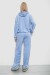 Спортивний костюм жіночий велюровий -уцінка, колір блакитний, 241R2001-20-U-2 Спортивний костюм жіночий велюровий -уцінка, колір блакитний, 241R2001-20-U-2