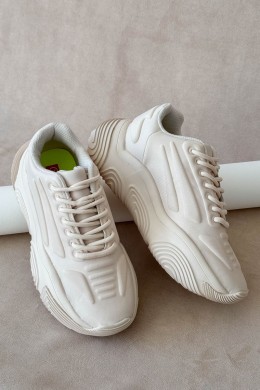 Кроссовки женские текстиль, цвет бежевый, 248RCX1260