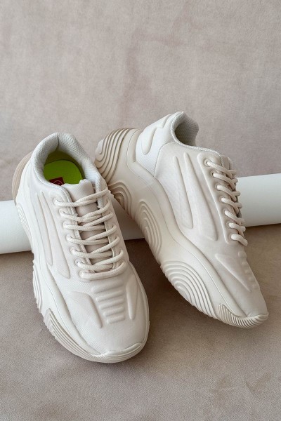 Кроссовки женские текстиль, цвет бежевый, 248RCX1260