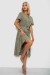 Платье софт с принтом, цвет оливковый, 230R1111 Платье софт с принтом, цвет оливковый, 230R1111