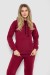 Спорт костюм женский на флисе, цвет бордовый, 241R1530