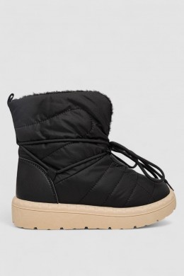 Дутики женские зимние на меху, цвет черно-коричневый, 248RFM500-3