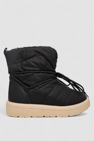 Дутики женские зимние на меху, цвет черно-коричневый, 248RFM500-3