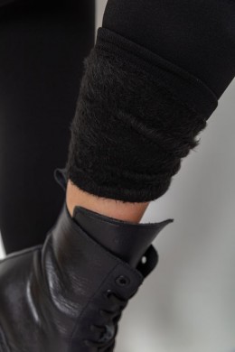 Лосіни на хутрі безшовні, колір чорний, 139R902