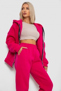 Спортивный костюм женский на флисе, цвет малиновый, 238R5715