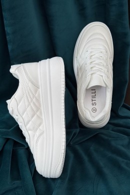 Кроссовки женские демисезонные, цвет белый, 248RBL21