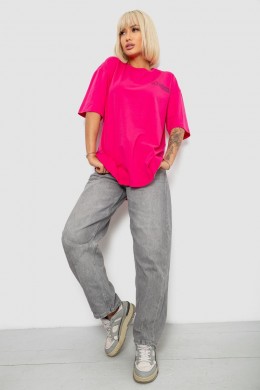 Футболка женская с принтом, цвет розовый, 244R2017