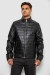 Куртка мужская однотонная экокожа, цвет черный, 214R507 Куртка мужская однотонная экокожа, цвет черный, 214R507