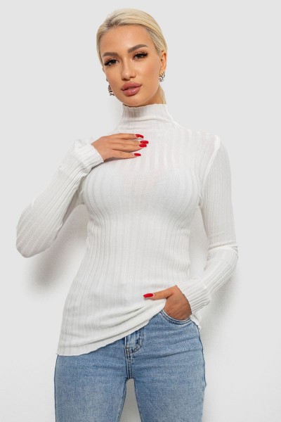 Гольф женский однотонный, цвет белый, 204R040