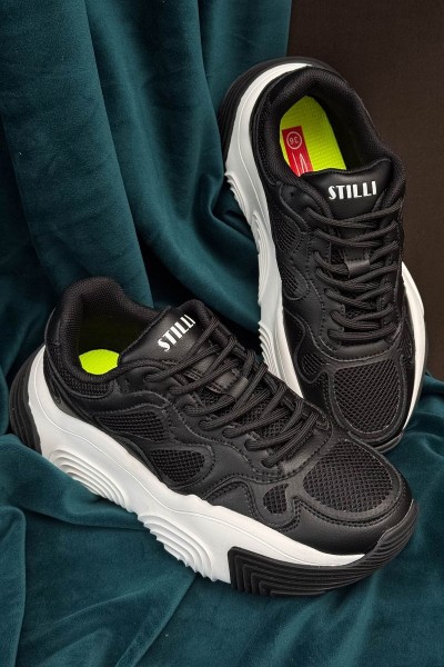 Кроссовки женские, цвет черно-белый, 248RCX1270