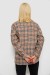 Рубашка женская в клетку, цвет мокко, 244R1070-3 Рубашка женская в клетку, цвет мокко, 244R1070-3