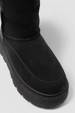 Уггі жіночі зимові на хутрі, колір чорний, 243R-A