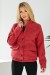 Бомбер женский искусственный кашемир, цвет темно-коралловый, 257R325 Бомбер женский искусственный кашемир, цвет темно-коралловый, 257R325